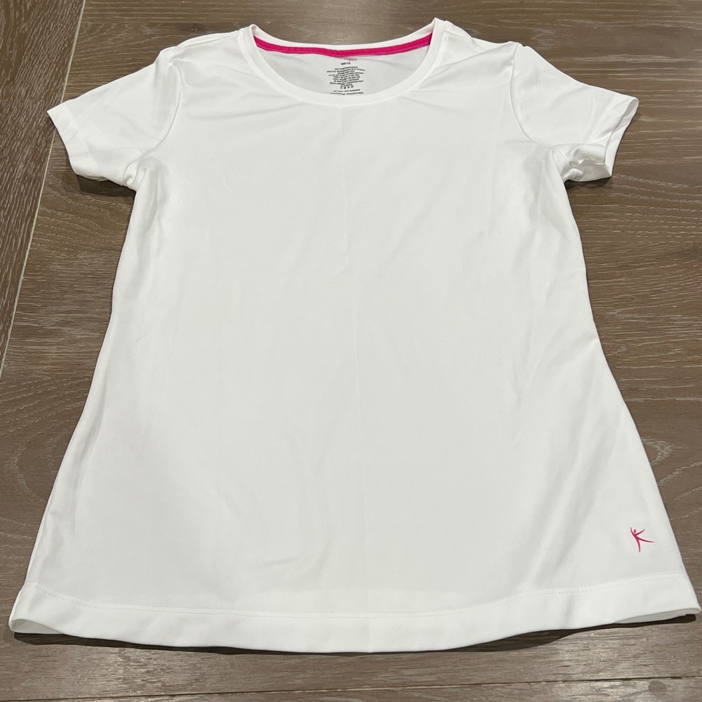 Danskin Now Arctic White Exercise Shirt